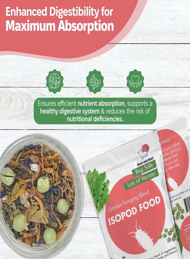 Snout and Shell Isopod Food A Bountiful Selection Crafted to Enrich Your Pet's Habitat and Diet (Garden Foraging Blend) - Image 4